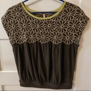 Free People Floral Top